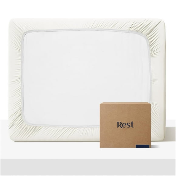 Rest Evercool+ Fitted Sheet, Caliking, Arctic White, 15"" Deep (Up To 18), Breathable Bedding For Hot Sleeper And Night Sweats, Bed Sheet With Ionic+ Self-Cleaning Silver Yarn For Sensitive Skin