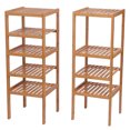 thumbnail image 5 of 9 Tier Plant Display Stand Shelf Rack Flower Planter Potted Shelving Rack Bamboo Wood Storage Shelving Rack Compact Bathroom Shelf Freely Combination for Indoor Outdoor, 5 of 8