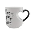 thumbnail image 2 of DreamyJuly 1pc Heart Shaped Color Changing Ceramic Mug, I Love You Forever Design Hot/Cold Thermochromic Mug for Mother's Day or Valentine's Day, 2 of 9