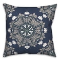 thumbnail image 2 of Creative Products Gray Medallions on Blue 18x18 Indoor / Outdoor Pillow, 2 of 3