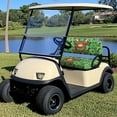 thumbnail image 4 of Pzuqiu Golf Cart Backrest Bottom Seat Cover Soft Polyester, Compatible with Outdoor Golf Carts, for Club Car Precedent Ezgo Club Car Cart, St patrick's day, 4 of 10