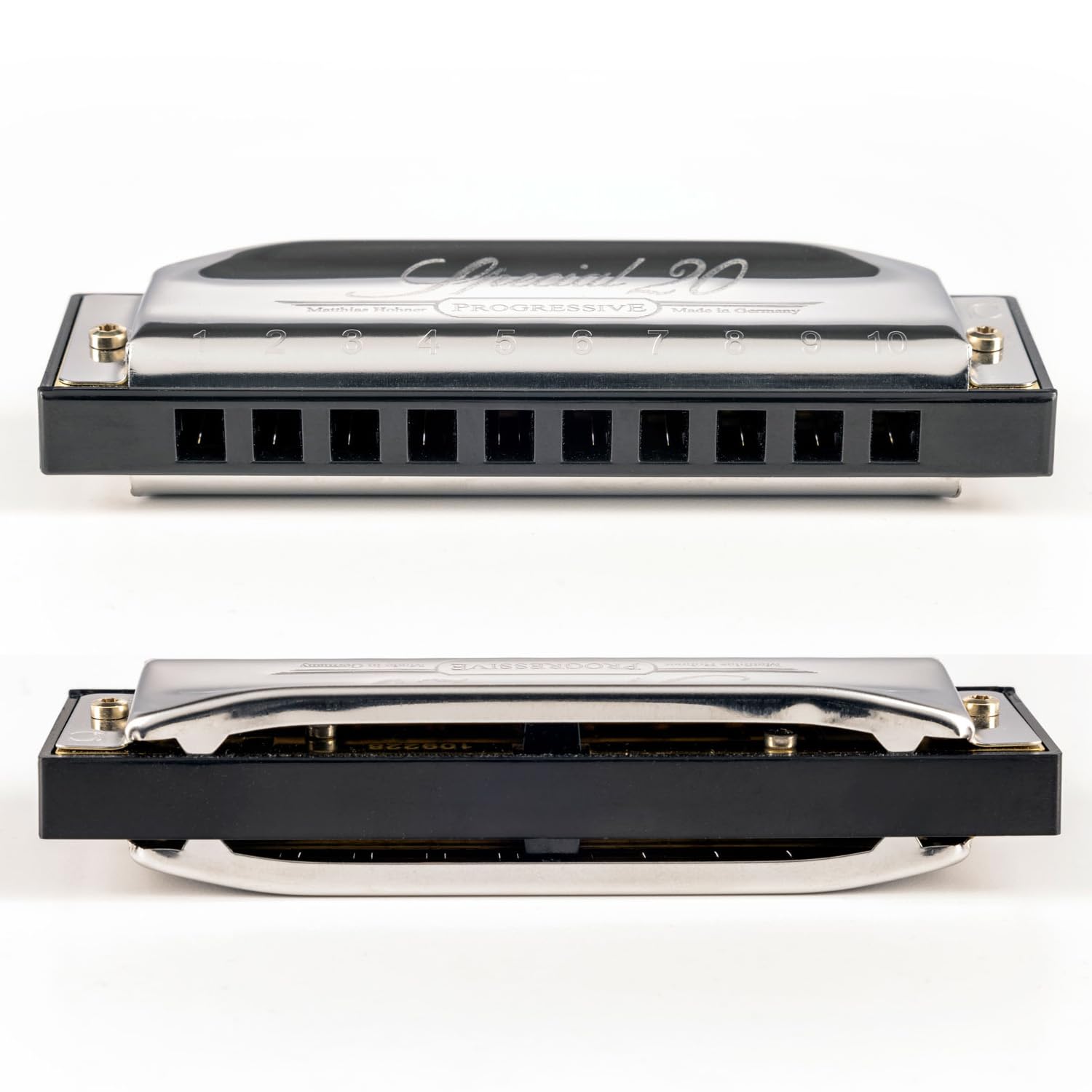 Hohner Special 20 Country Tuned Harmonica - Key of A Bundle with Case, Pouch, and Austin Bazaar Polishing Cloth