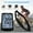 Black Shell with Blue Light, variant on Rupoun 3 in 1 Wireless Bike Computer Multi Functional 2.8 inches LCD Screen Speedometer Odometer with Heart Rate Sensor IPX7 Waterproof Black Shell White Light[cite: 1]