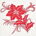 thumbnail image 3 of Winter Frost Poinsettia Quilted Pillow, 18" x 18", 3 of 4