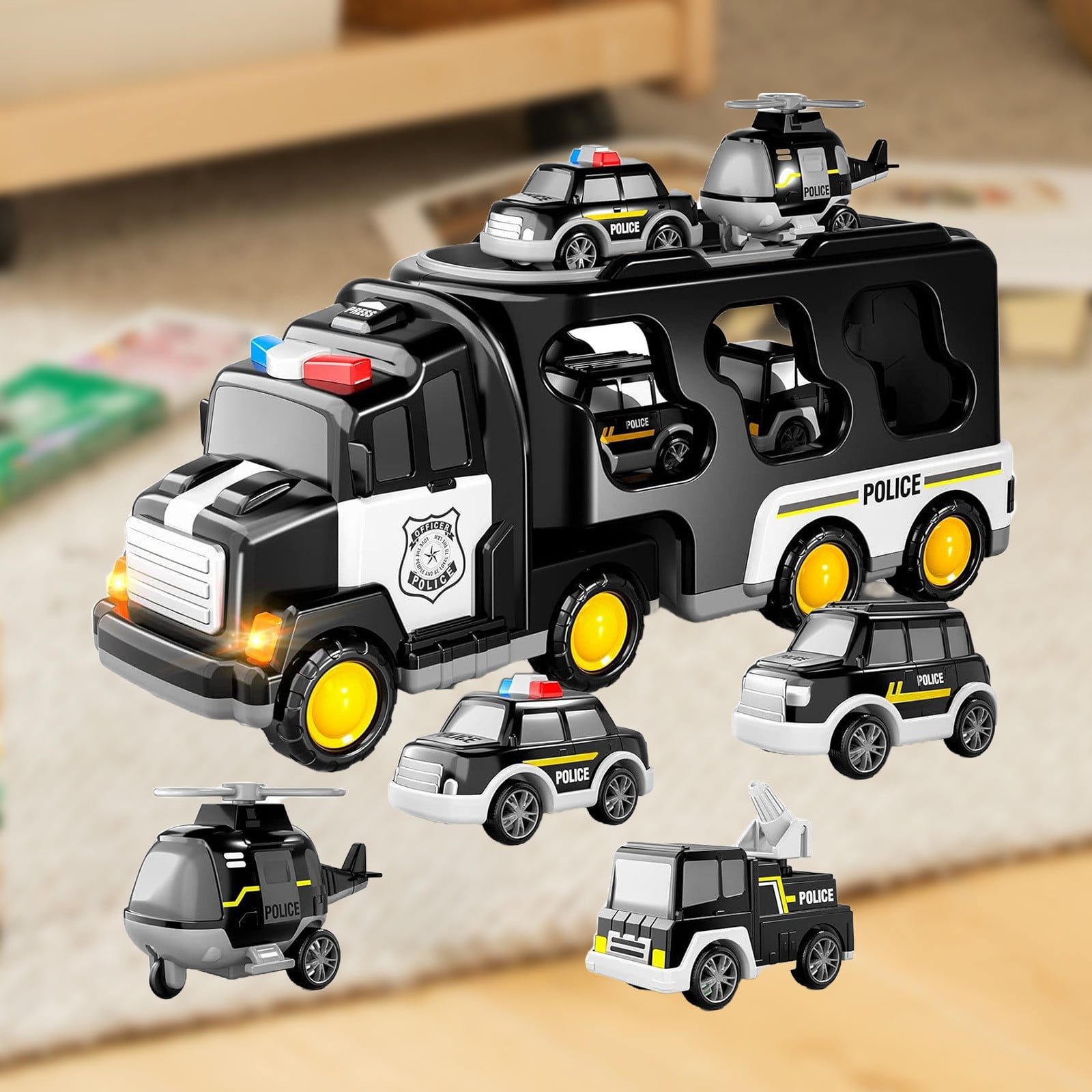 wznxdo Hot Sale Children Model Car Toys Engineering Car Children Boys Girls Toy Car Set Gift Storage Car Kids Holiday Birthday Gifts