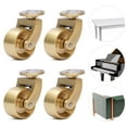 thumbnail image 3 of Miumaeov Universal Brass Caster Antique Brass Ball Swivel Wheels 4pcs Furniture Table Swivel Wheel 360 Degree Rotation 2.36 * 1.1 * 2.05in, 3 of 9
