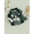 thumbnail image 4 of Kid Baby Boy Girl Cotton Plaid Shirt 6M 12M 18M 24M 2Y 3Y 4Y Jacket Infant Toddler Coat Winter Spring Autumn Warm Thick Outwear, 4 of 10