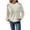 White, variant on Busydd Womens Sweatshirts Crewneck Ribbed Pullover Sweatshirts Casual Loose Long Sleeve Shirts for Women Fashion Fall Sweatshirt for Women L