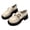 Beige, variant on Gpaecead Women's Monk Strap Platform Mary Jane Shoes Faux Leather Slip On Non Slip Shoes For Work, School And Casual Brown