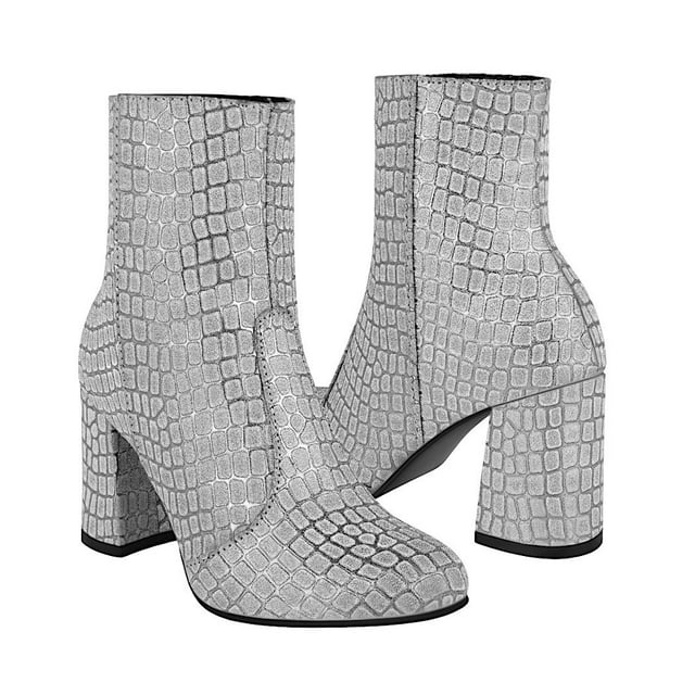BOTINES DAMA STYLO 4302 GLITTER PLATA Stylo 4302