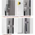 thumbnail image 4 of Window Handle Left And Right Handle Aluminum Alloy Swing Doors Window Lock Sliding Window Handleblack, 4 of 5