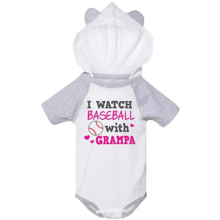 

Inktastic I Watch Baseball with My Grampa Gift Baby Boy or Baby Girl Bodysuit