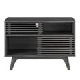 thumbnail image 3 of Modway Render Modern Style Particleboard Wood Display Stand in Charcoal, 3 of 7