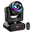thumbnail image 1 of Luz de cabeza móvil de 80 W con activación por sonido, control de color y patrones cambiantes, luces de escenario para DJ, discotecas, bares, bodas, 1 of 8