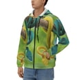 thumbnail image 3 of Honeii Blue Viper And Yellow Viper Snake Print Hoodies for Men, Pullover & Full Zip, Breathable Zip up Hoodie, Sweatshirt-XX-Large, 3 of 5