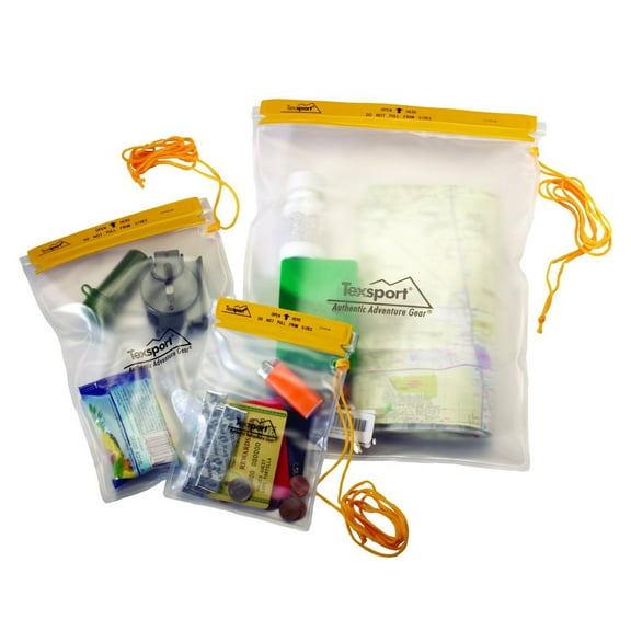 Texsport 3pc Waterproof Utility Bg 5X7 7X10 10.5 X 13.5