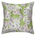 thumbnail image 4 of 4 piezas de funda de cojín con estampado de conejito de Pascua, funda de almohada para sofá, fundas de almohada para decoración del hogar de 45 x 45 cm, verde y blanco, 4 of 5