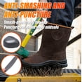 thumbnail image 4 of AUXDIQ Steel Toe Work Boots for Men Women Non Slip Industrial Safety Shoes for Construction, 4 of 5