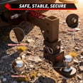 thumbnail image 4 of RONGTUO Adjustable Truck Trailer Hitch, Fits 2.5-Inch Receiver, 6" Drop/Rise, Dual Balls 2" & 2-5/16", 22,000 lbs GTW, 2,200 lbs TW, with Two Pin Locks & Hitch Tightener, 4 of 5
