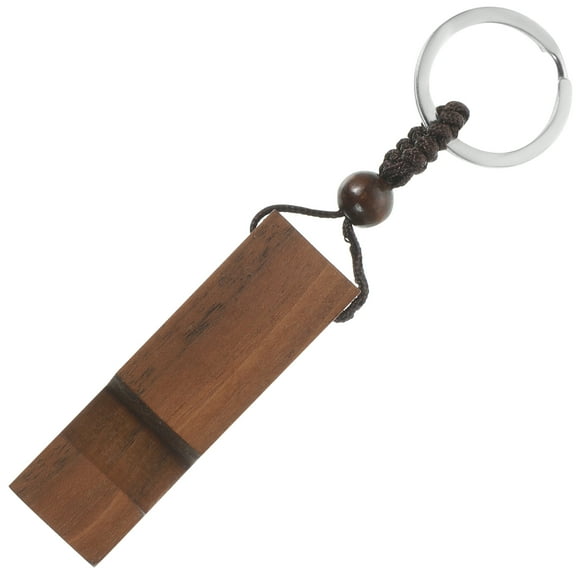 Niceauty Compact Phone Key Chain Mobile Stand Keychain Wood 1Pcs Dark Color