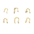 thumbnail image 3 of Adjustable, 6 Styles, Non Piercing Design, Stainless Steel & Zircon, Perfect Gifts - prosthetic NoseFaux Nose Piercing Set, 3 of 7