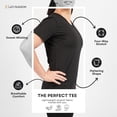 thumbnail image 4 of Lati Fashion 5 Pack Dry Fit Shirts for Women Workout Tops Short Sleeve V Neck Womens T Shirts for Yoga Running Pilates S-3X, 4 of 6