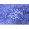 thumbnail image 1 of Ahgly Company Machine Washable Indoor Rectangle Oriental Blue Industrial Area Rugs, 2' x 5', 1 of 4