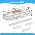 thumbnail image 3 of Plastic Pencil Box Large Capacity Pencil Boxes Clear Boxes with Snap-Tight Lid Stylish Office Supplies Storage Organizer Box Cow Wearing Christmas Hat, 3 of 7