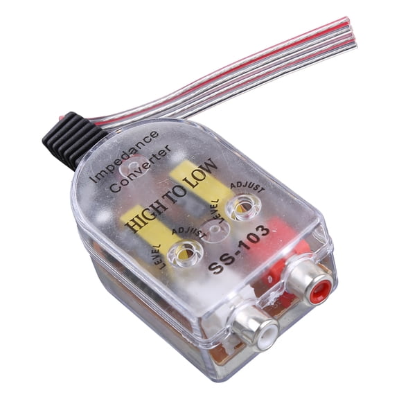 Auto Part Car Stereo Amplifier Speaker Wire High To Low Level Line Control Output Impedance Converter Adapter Wire