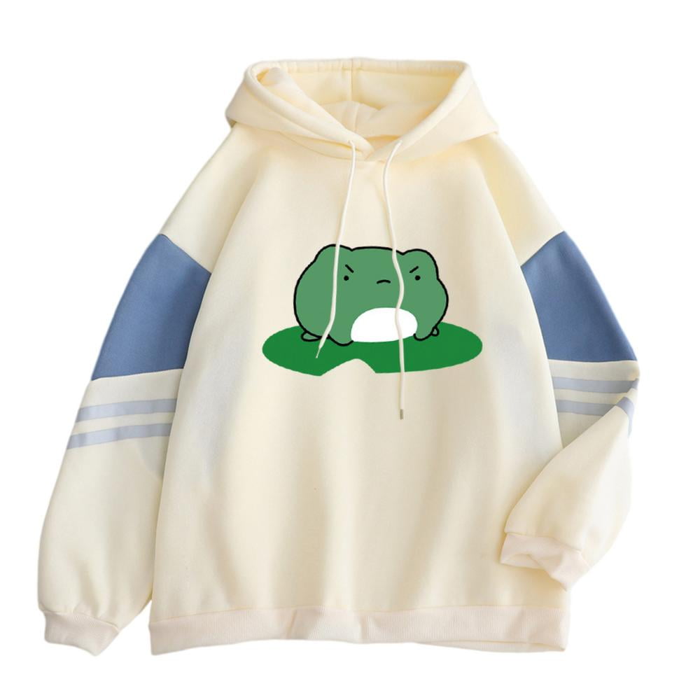 Younar Skateboarding Frog Hoodie, Cute 