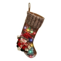 LSLJS Christmas Stockings 14" Large Knitted Personalized Xmas Hanging Stocking Christmas Socks for Holiday Fireplace Party Favors Family Gift Bag, Christmas Decorations