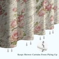 thumbnail image 6 of Pioneer Flower Floral Print Pattern Shower Curtain 36"x72" ,Bathroom Decorative Shower Curtains Set with 12 Hooks,Modern Waterproof Washable Shower Curtain, 6 of 6