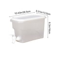 thumbnail image 3 of YingYouFu Cold Water Dispenser with Spigot, Clear Beverage Jug for Refrigerator, Large Drinking Container for Iced Tea, Juice, Camping, 3 of 6