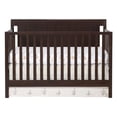 thumbnail image 3 of Oxford Baby Lazio 4-in-1 Convertible Crib, Espresso Brown, GREENGUARD Gold Certified, Wooden Crib, 3 of 7