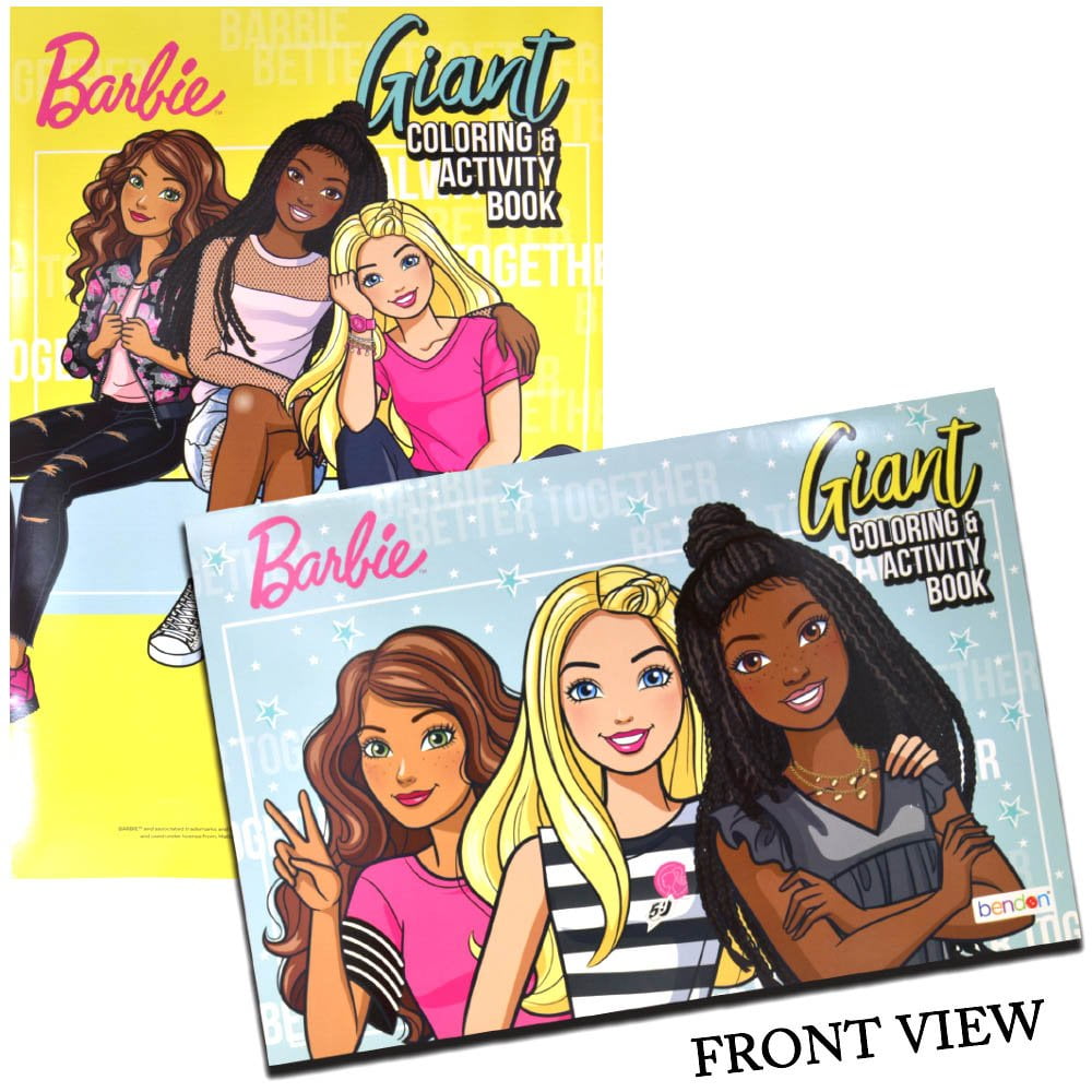 2 pc Barbie 11x16 Giant Coloring & Activity Book - Walmart.com