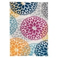 thumbnail image 1 of Modern Floral Circles Design Area Rug 9' x 12' Multi, 1 of 2