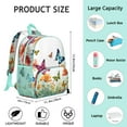 thumbnail image 4 of Modern Butterfly Student Backpack – Abstract Floral Pattern with Colorful Wings, Watercolor Artistic Aesthetic Design, 4 of 4