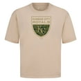 thumbnail image 2 of Men's Levelwear  Khaki Kansas City Royals Oversized Luxe Signature Knit Buckler T-Shirt, 2 of 3