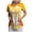 Gold, variant on Easter Scrubs Tops for Women Bunny Rabbit Graphic Side Slit Nursing Uniforms V Neck Short Sleeve Nurse with Pockets (Gold, XXL)