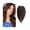 Dark brown, variant on 10 Inch Human Hair Topper with Bangs, 9×14 CM Breathable Swiss Lace Base Straight Remy Hair Pieces with Bangs Clip in Human Hair Toppers for Women