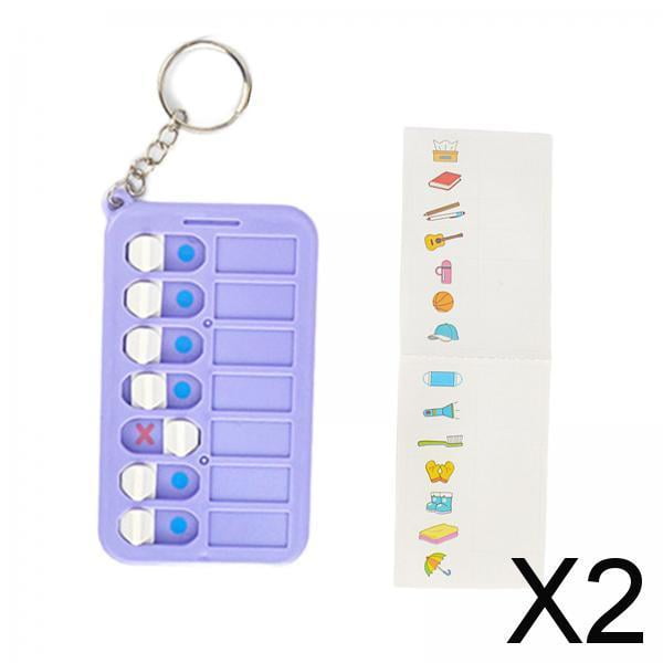 Llavero con tablero de notas Yinane de metal 2 piezas