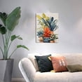 thumbnail image 5 of 12x16 inch Paintings On Canvas Potted Plants Office Decor,Rustic Garden,Cafes,Man Cave,Club,Bathroom Decor Wall Art Posters & Prints,Enchanting Potted Plants Modern Style Decorative Painting, 5 of 6