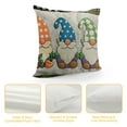 thumbnail image 4 of Qinduosi Easter Pillow Covers inch Set of - Spring Bunny Eggs Throw Cushion Case for Sofa Couch Bed Home Outdoor Car Easter Decorations (", Easter/Colourful) White, 4 of 5