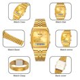 thumbnail image 4 of SKMEI Watch for Men Retro Analog Digital Watches Square Dual Display Men's Watches Luxury Stylish Casual Wristwatches, 4 of 7