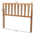 thumbnail image 3 of Baxton Studio Duncan Contemporary/Modern Slat Back Support Engineered Wood Headboard, King, Ash Walnut, 3 of 8