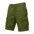 thumbnail image 4 of LMOIPLI Men's Relaxed Fit Cargo Shorts Casual Work Shorts with Multi-Pockets Hiking Shorts for Outdoor Activities Green XXXL, 4 of 7