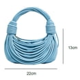 thumbnail image 2 of Bolsos personalizados con diseño de cordón de espagueti para mujer, bolsos cruzados de un solo hombro de moda, 2 of 5
