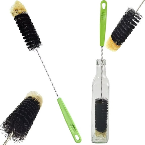 Pakyozj 16" Bottle Brush,Long Handle Cleaning Brushes for Long Narrow Neck Bottle Cleaning Water Beer Wine Sports Bottle Thermos Flask Bottles Cleaning Hummingbird Feeder Vase Cleaning Brushes