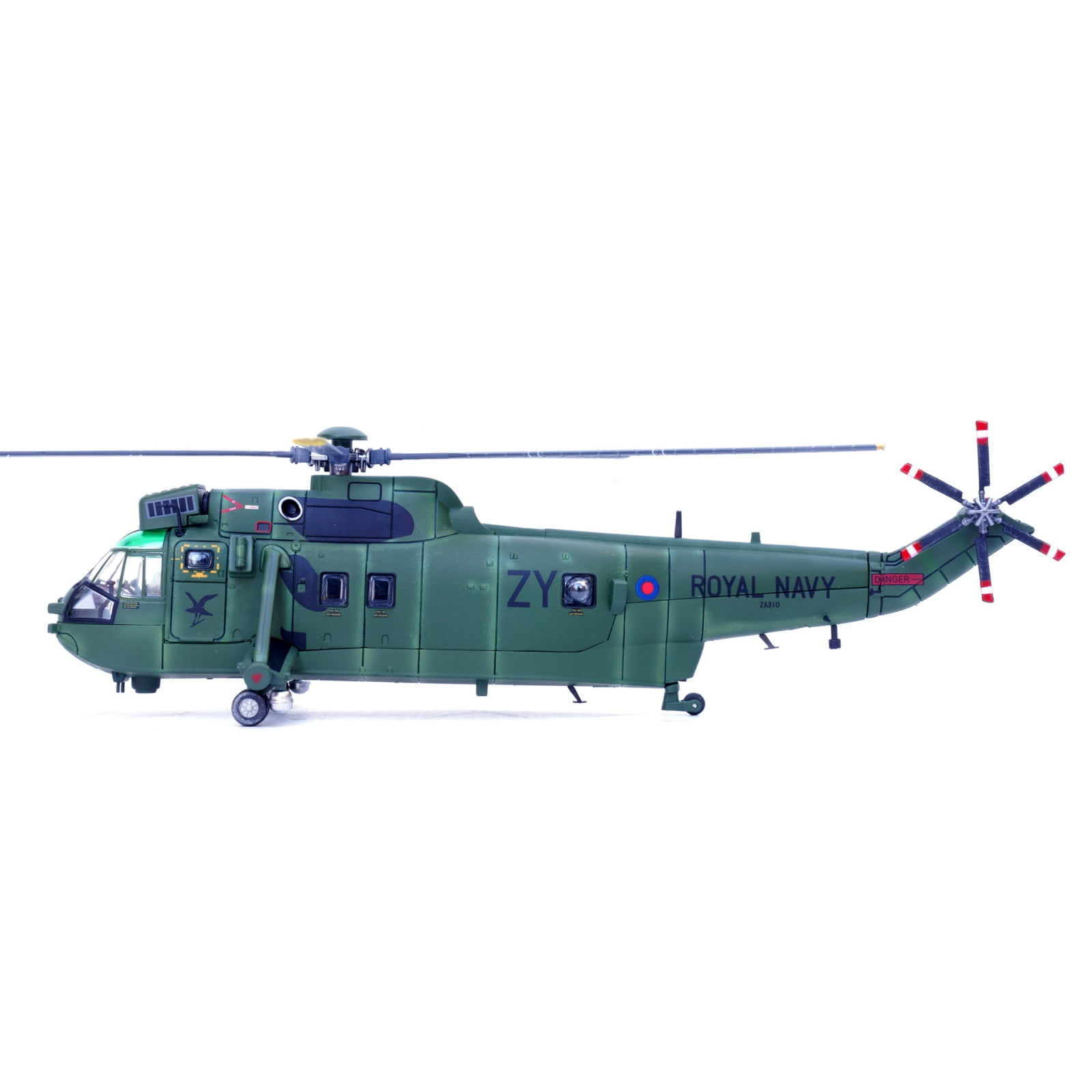 Royal Navy Sea King HC.4 Helicopter Model Airplane 1:72 Scale, Diecast, Great Gift for Plane Collectors