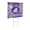 thumbnail image 3 of TCU Horned Frogs 24" x 18" Happy Holidays Christmas Outdoor Staked Yard Sign, 3 of 5
